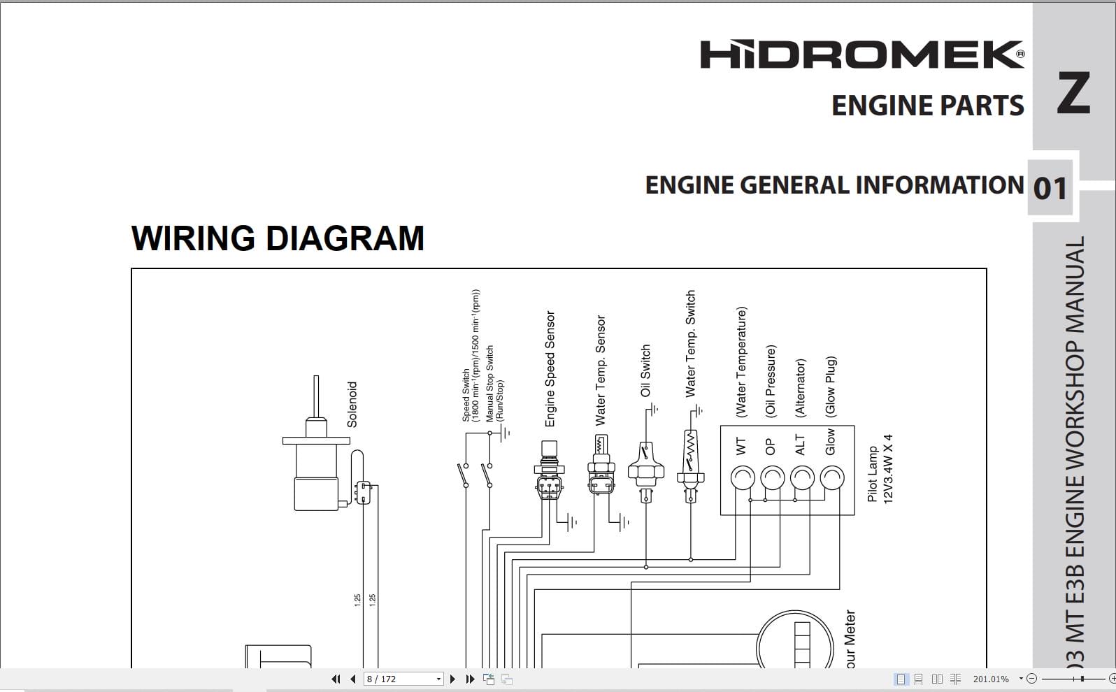 Hidromek Kubota Engine V2403 MT E3B Workshop Manual (3)