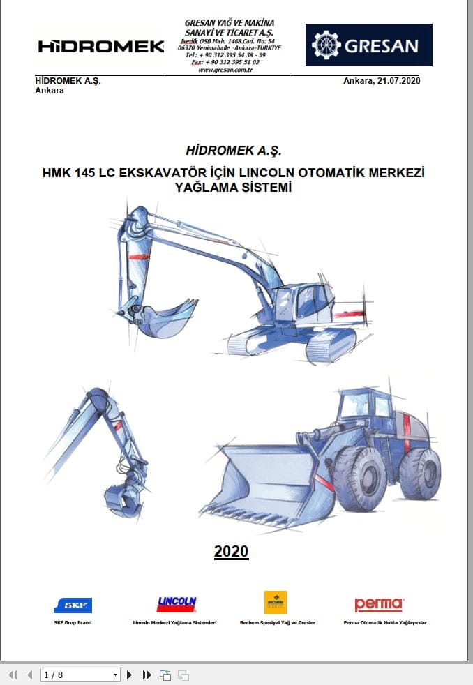 Hidromek Lincoln Automatic Central Lubrication System Manual TR (1)