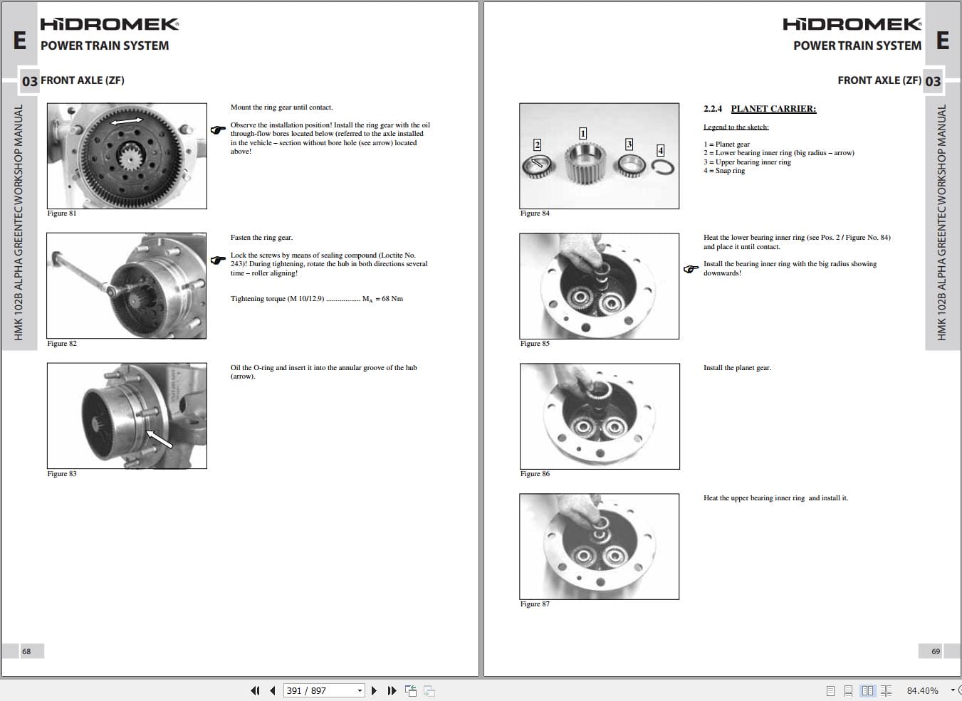 Hidromek Loader HMK 102B ALPHA GREENTEC Workshop Manual (2)