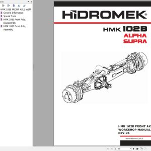 Hidromek Loader HMK 102B Front Axle Workshop Manual REV 05 (1)