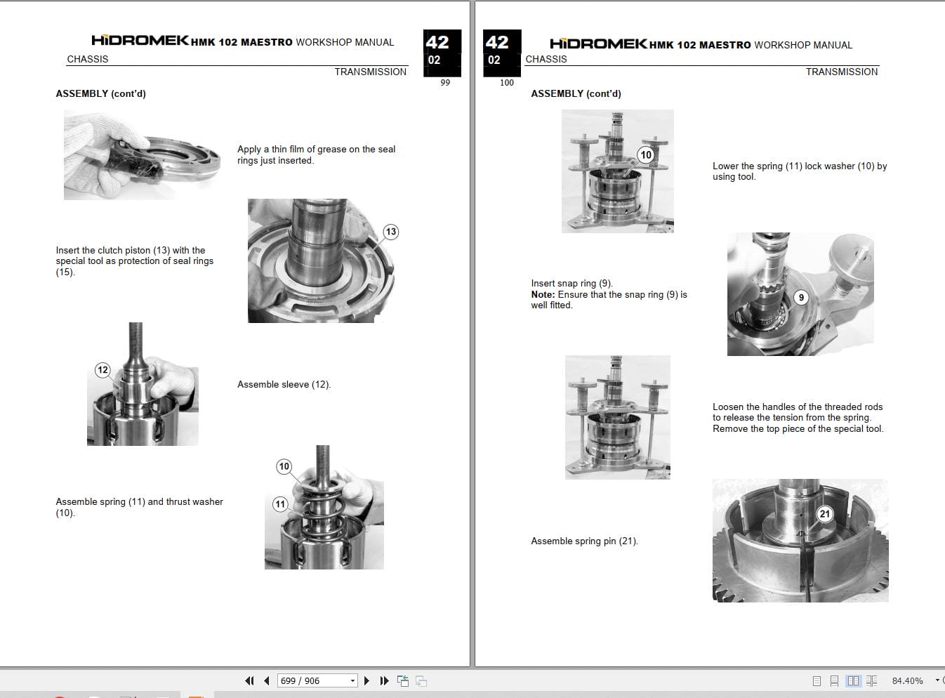 Hidromek Loader HMK 102B S MAESTRO Workshop Manual (2)