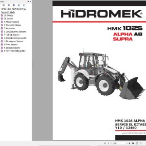 Hidromek Loader HMK 102S ALPHA A8 Workshop Manual Y10 12460 TR (1)