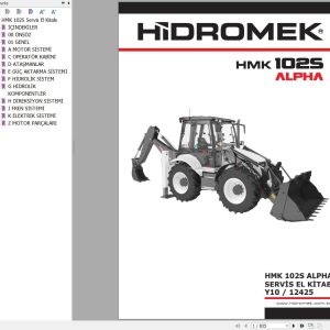Hidromek Loader HMK 102S ALPHA Workshop Manual Y10 12425 TR (1)