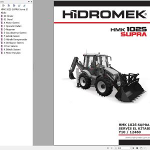 Hidromek Loader HMK 102S SUPRA Workshop Manual Y10 12460 TR (1)