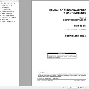 Hidromek Loader HMK 62 SS Operation Maintenance Manual ES (1)