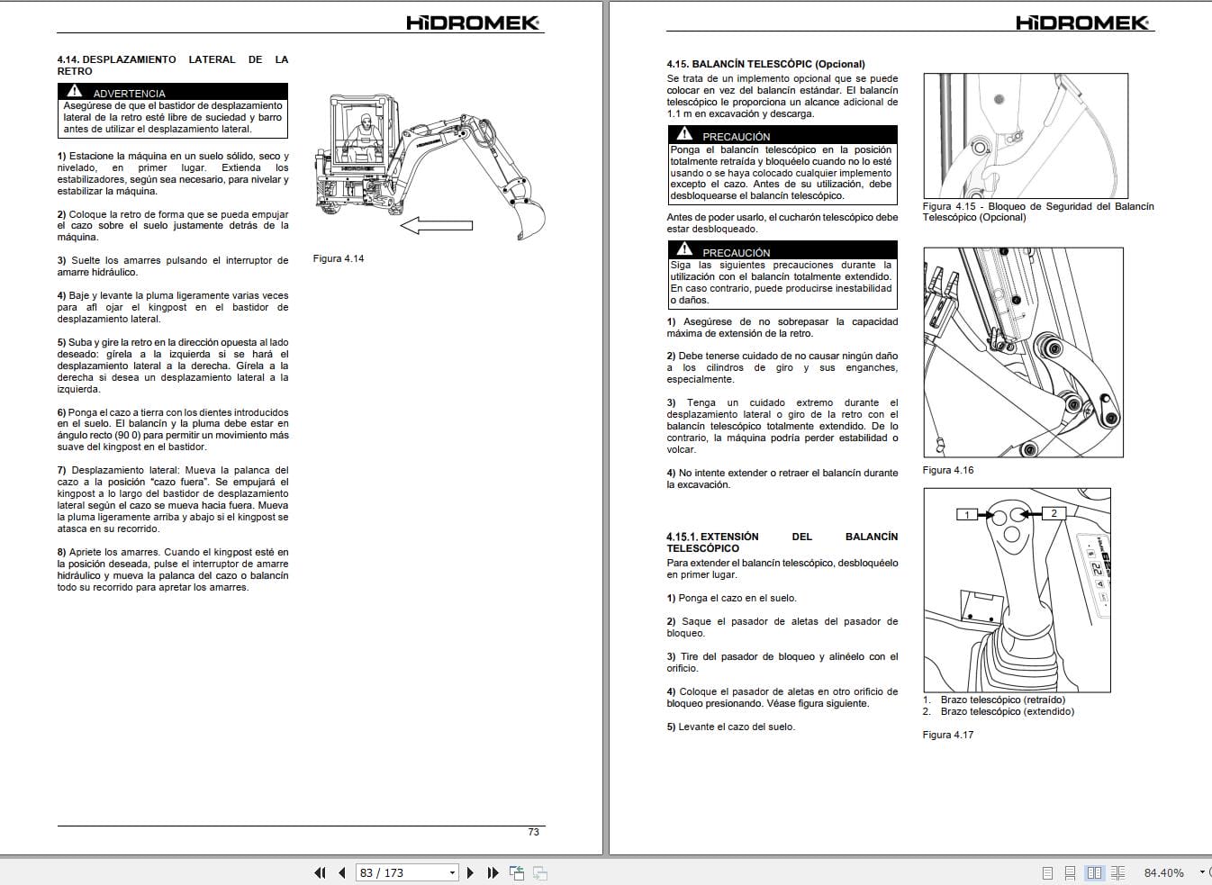 Hidromek Loader HMK 62 SS Operation Maintenance Manual ES (2)