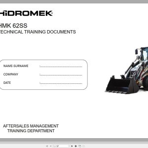 Hidromek Loader HMK 62SS Technical Training Manual (1)