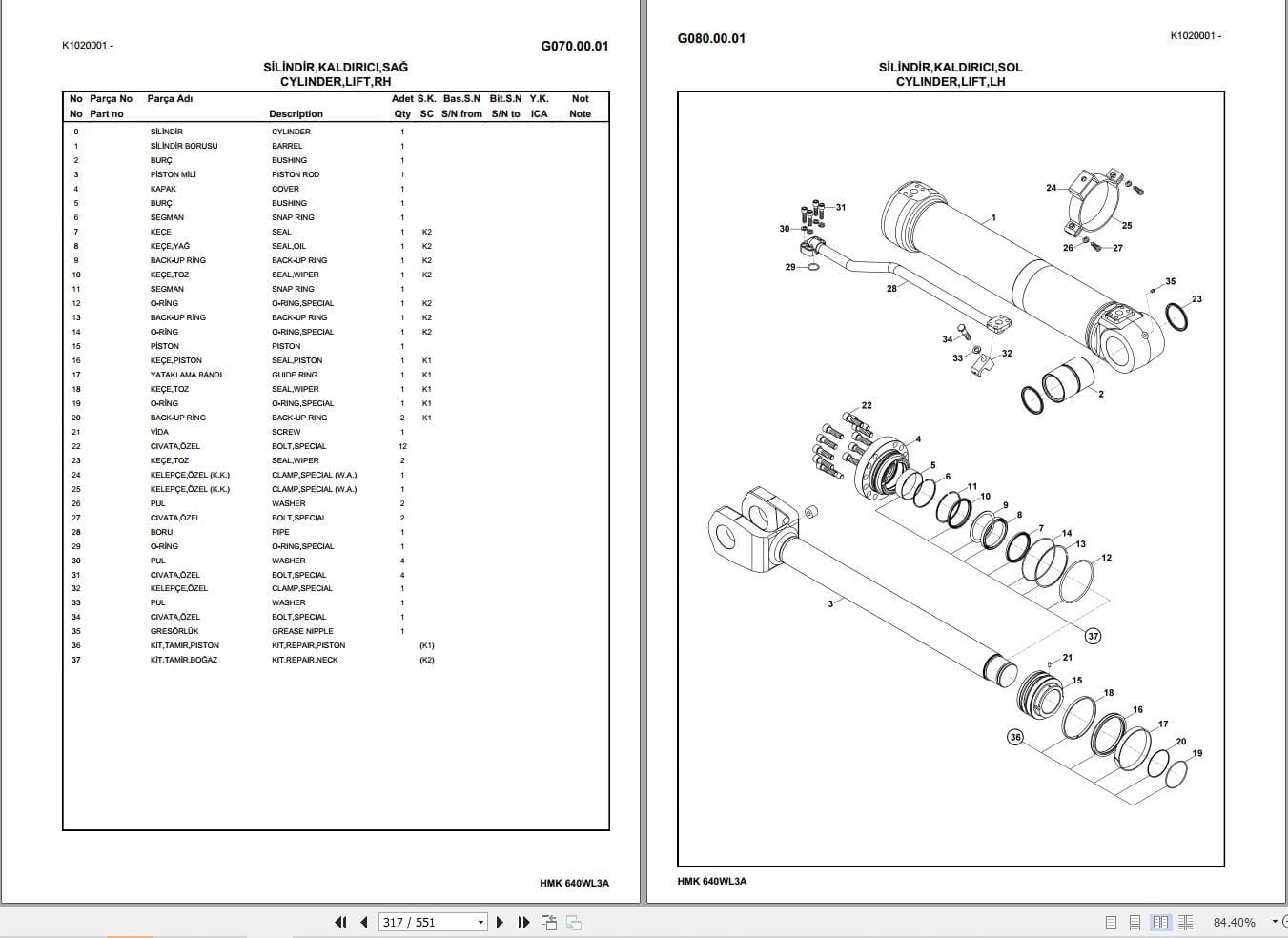 Hidromek Loader HMK 640WL Parts Catalog 2023 EN TR (2)
