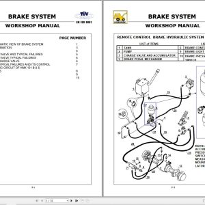Hidromek Loader HMK101B HMK101S Brake System Workshop Manual (1)