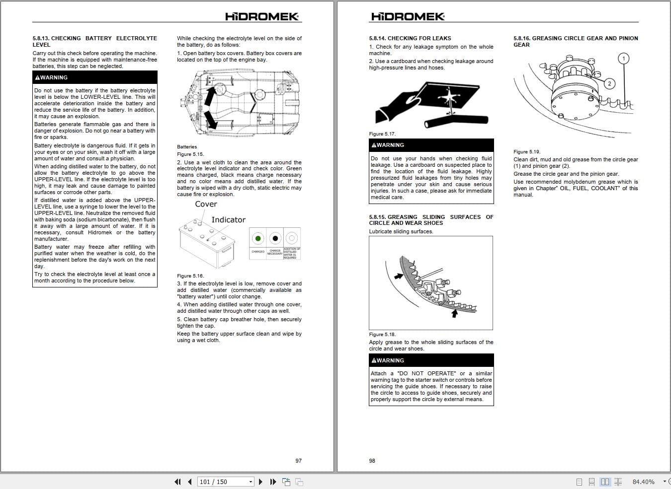 Hidromek Motor Grader HMK 380MG Operation Maintenance Manual R38002401 EN (2)