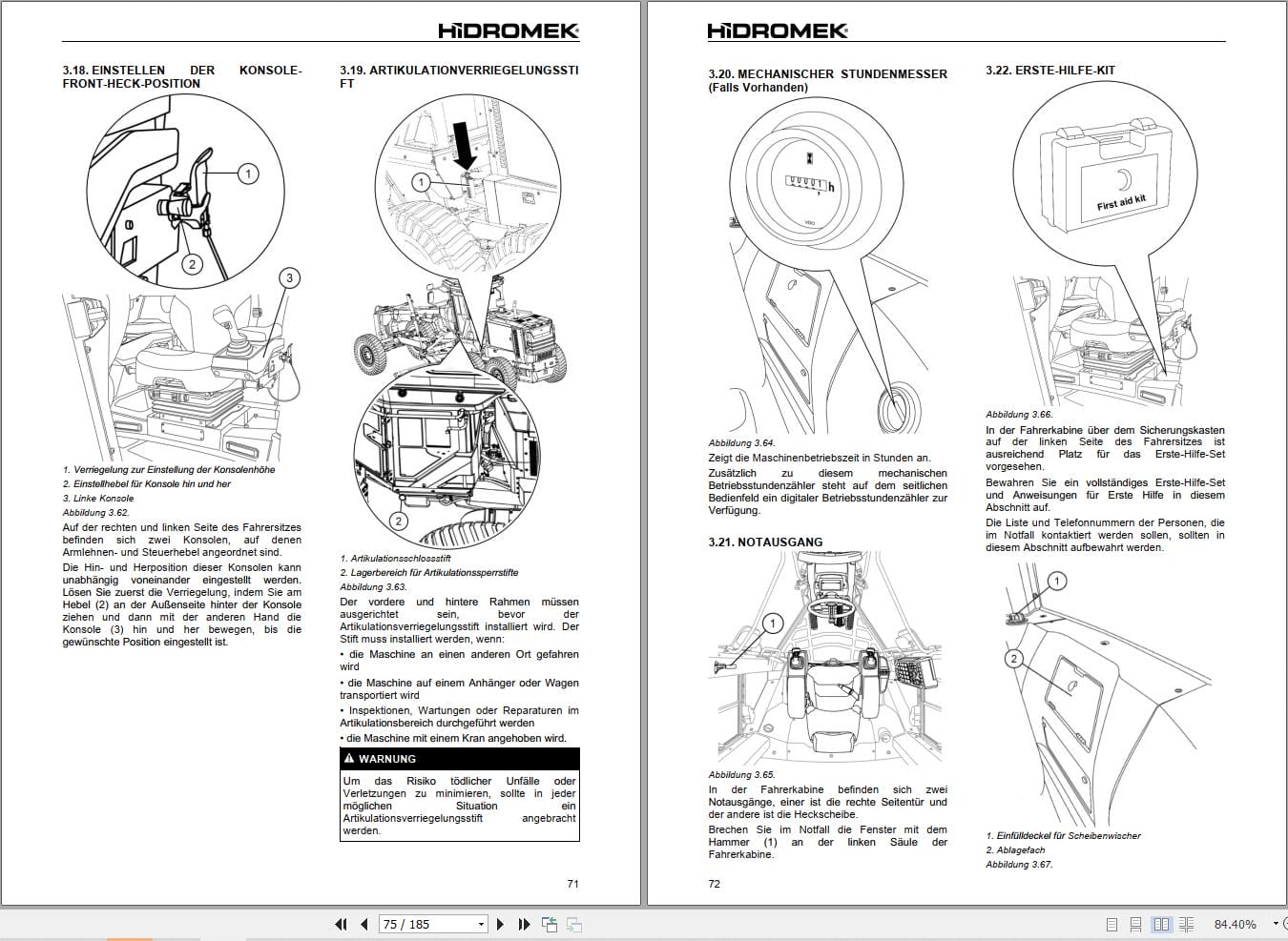 Hidromek Motor Grader HMK 600 MG 4 Operation Maintenance Manual R60014412 DE (2)