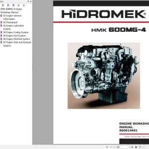 Hidromek Motor Grader HMK 600MG 4 Engine Workshop Manual R60014601 (1)