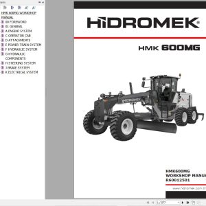 Hidromek Motor Grader HMK 600MG Workshop Manual R60012501 (1)