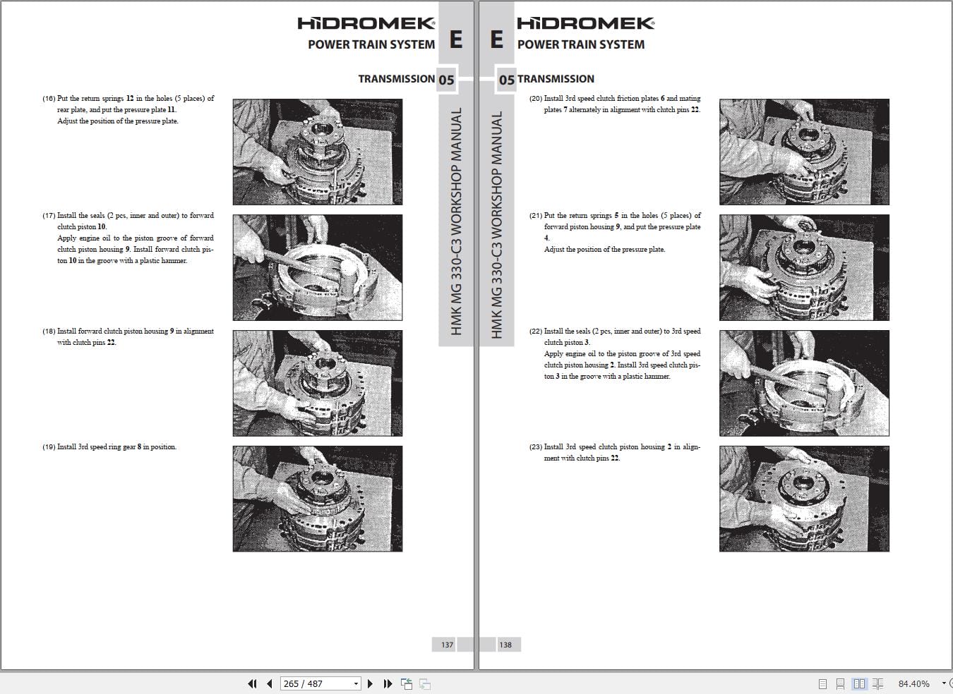 Hidromek Motor Grader MG330 C3 Workshop Manual (2)