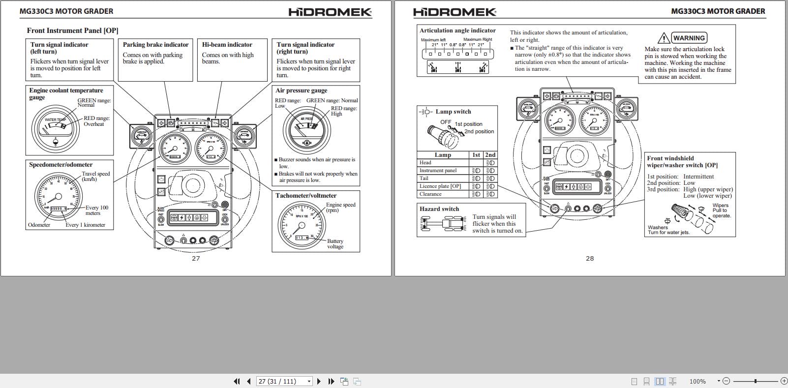 Hidromek Motor Grader MG330C3 Operation Maintenance Manual EN (2)