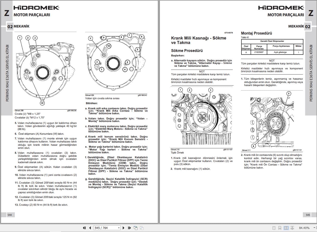 Hidromek Perkins Engine 904J E36TA Workshop Manual TR (2)
