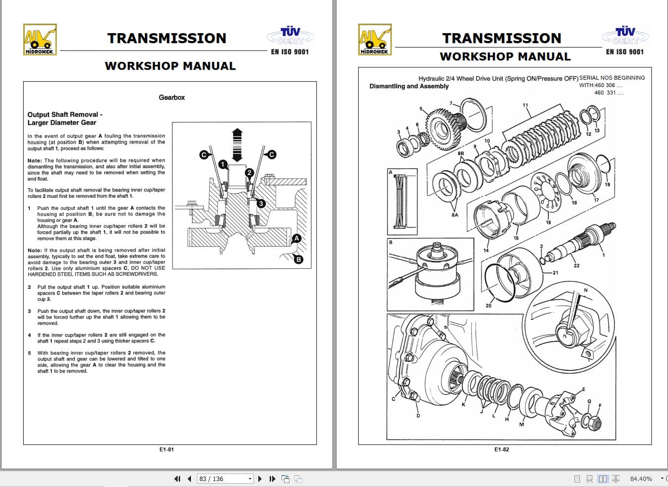 Hidromek Transmission Workshop Manual (2)