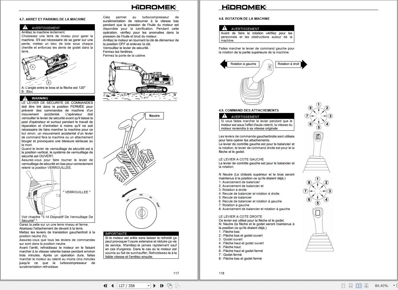 Hidromek Wheel Excavator HMK140LC 3 to HMK520LCLR 3 Operation Maintenance Manual H34732B403 FR (2)