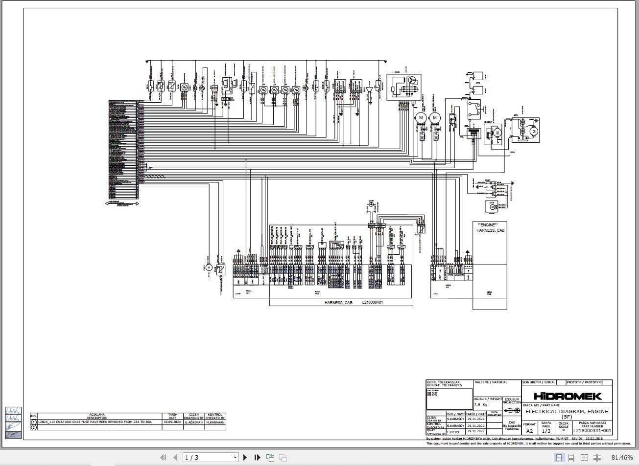 Hidromek Wheel Loader Electrical Diagrams (2)