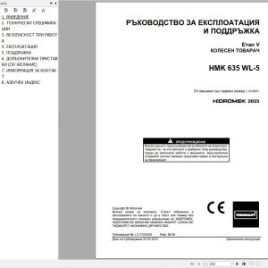 Hidromek Wheel Loader HMK 635 WL 5 Operation Maintenance Manual L217200406 BG (1)