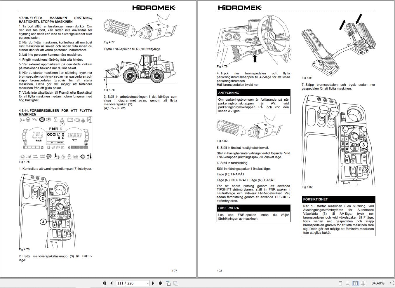 Hidromek Wheel Loader HMK 635 WL 5 Operation Maintenance Manual L217200409 SV (2)
