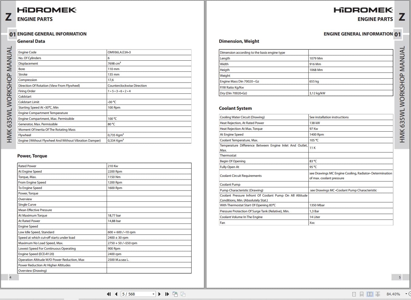 Hidromek Wheel Loader HMK 635WL 3 Engine Workshop Manual (2)