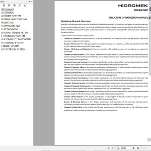 Hidromek Wheel Loader HMK 635WL 5 Workshop Manual (1)