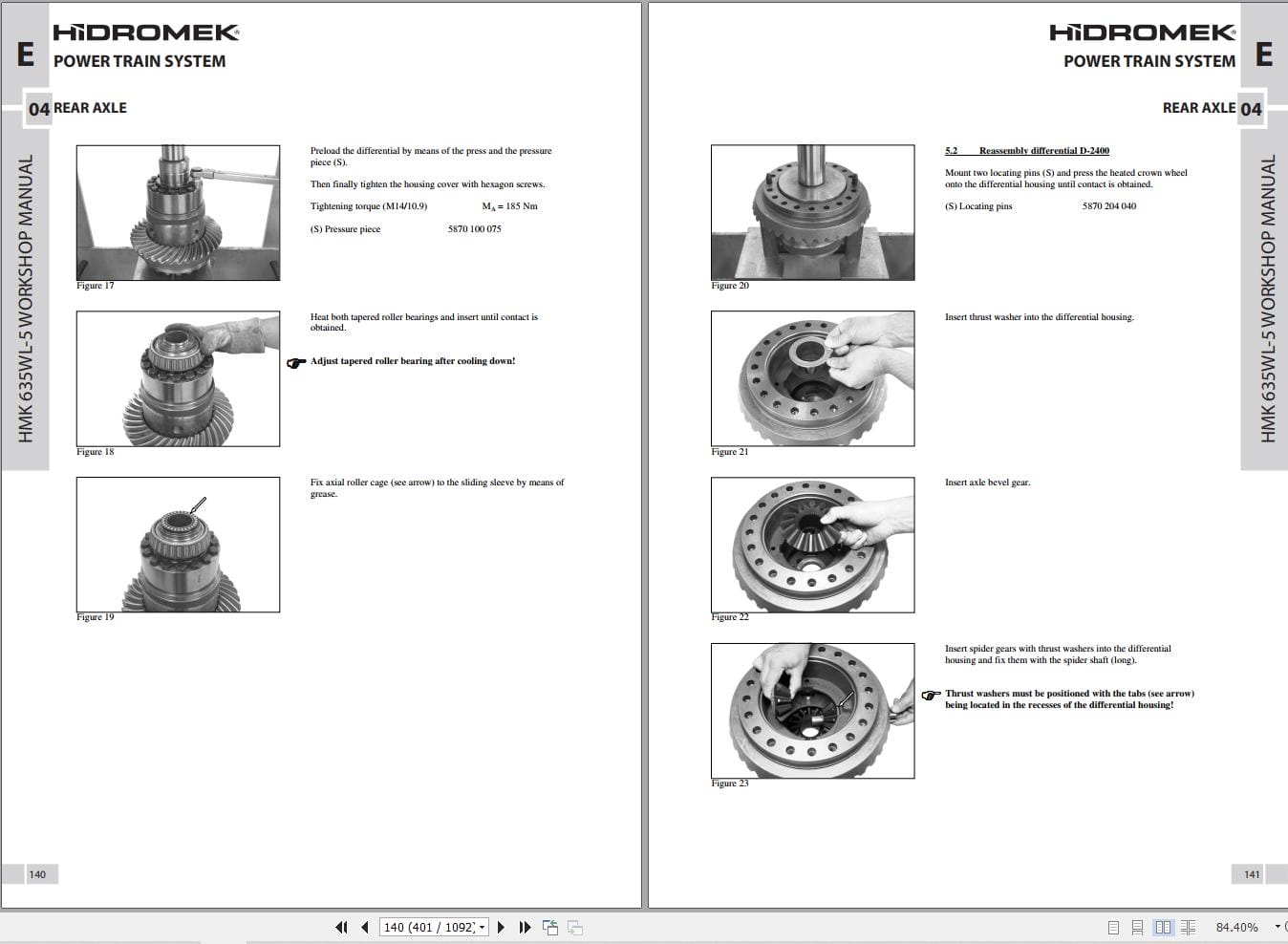 Hidromek Wheel Loader HMK 635WL 5 Workshop Manual (2)