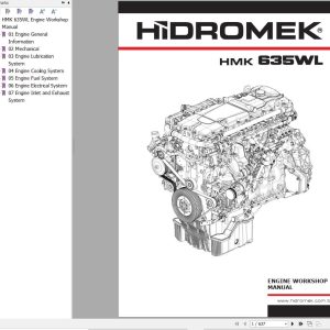 Hidromek Wheel Loader HMK 635WL Engine Workshop Manual (1)