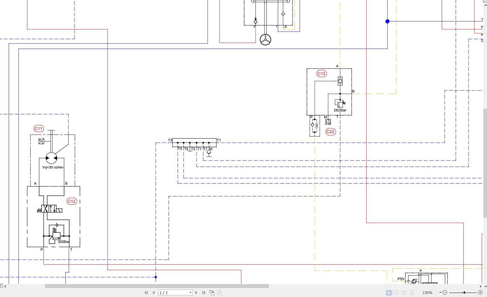 Hidromek Wheel Loader HMK 635WL Hydraulic Diagram