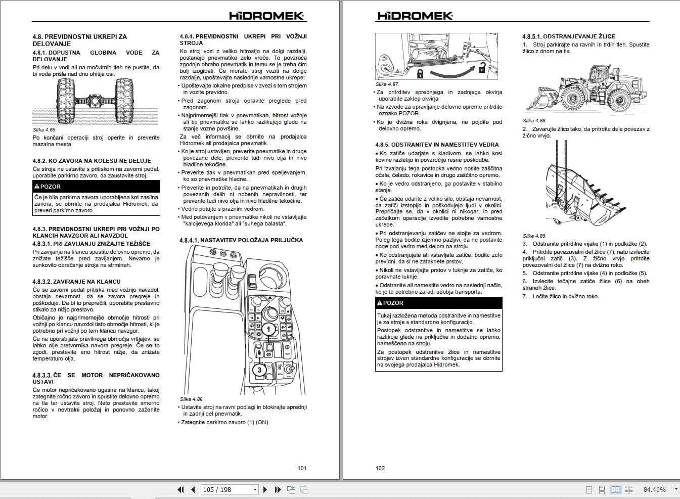 Hidromek Wheel Loader HMK 640 WL 5 Operation Maintenance Manual L227202414 SL (2)