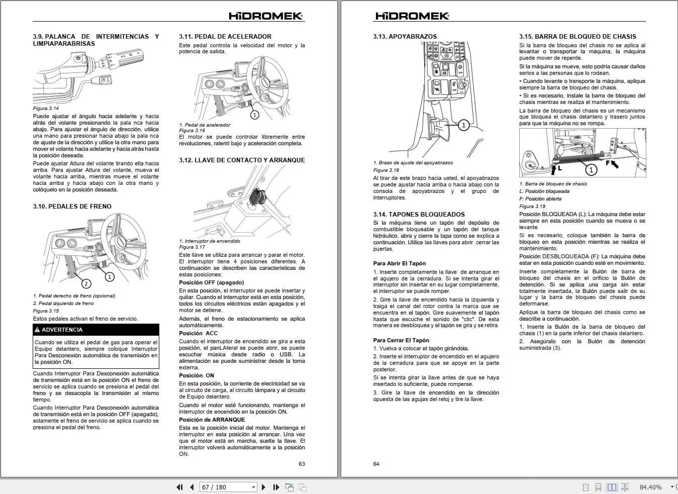 Hidromek Wheel Loader HMK 640 WL Operation Maintenance Manual ES (2)