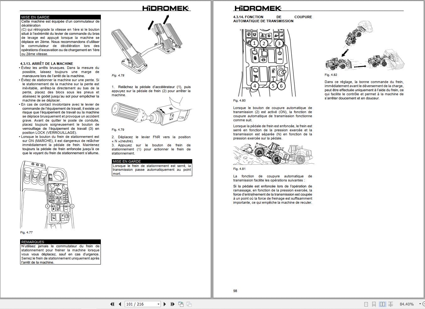Hidromek Wheel Loader HMK 640 WL Operation Maintenance Manual FR (2)