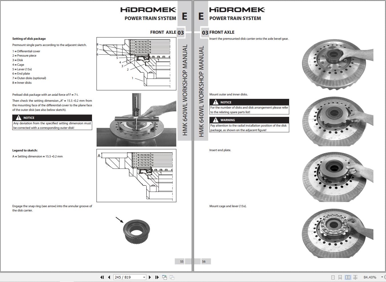 Hidromek Wheel Loader HMK 640WL Workshop Manual L227200501 (2)