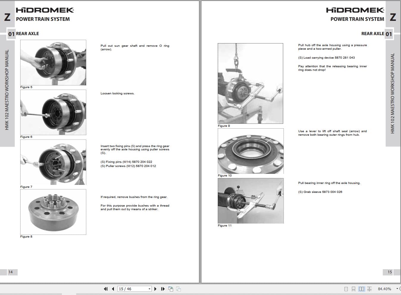 Hidromek ZF Rear Axle 6WM Workshop Manual (2)