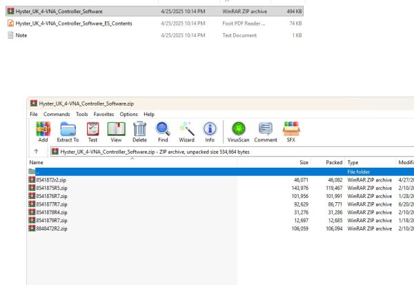 Hyster Forklift Controller Flash Files .Hex 2025 Collection Program 3