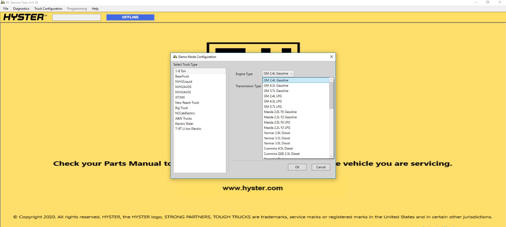 Hyster Forklift PCST V5.5.18 2025 Diagnostic Solution 3