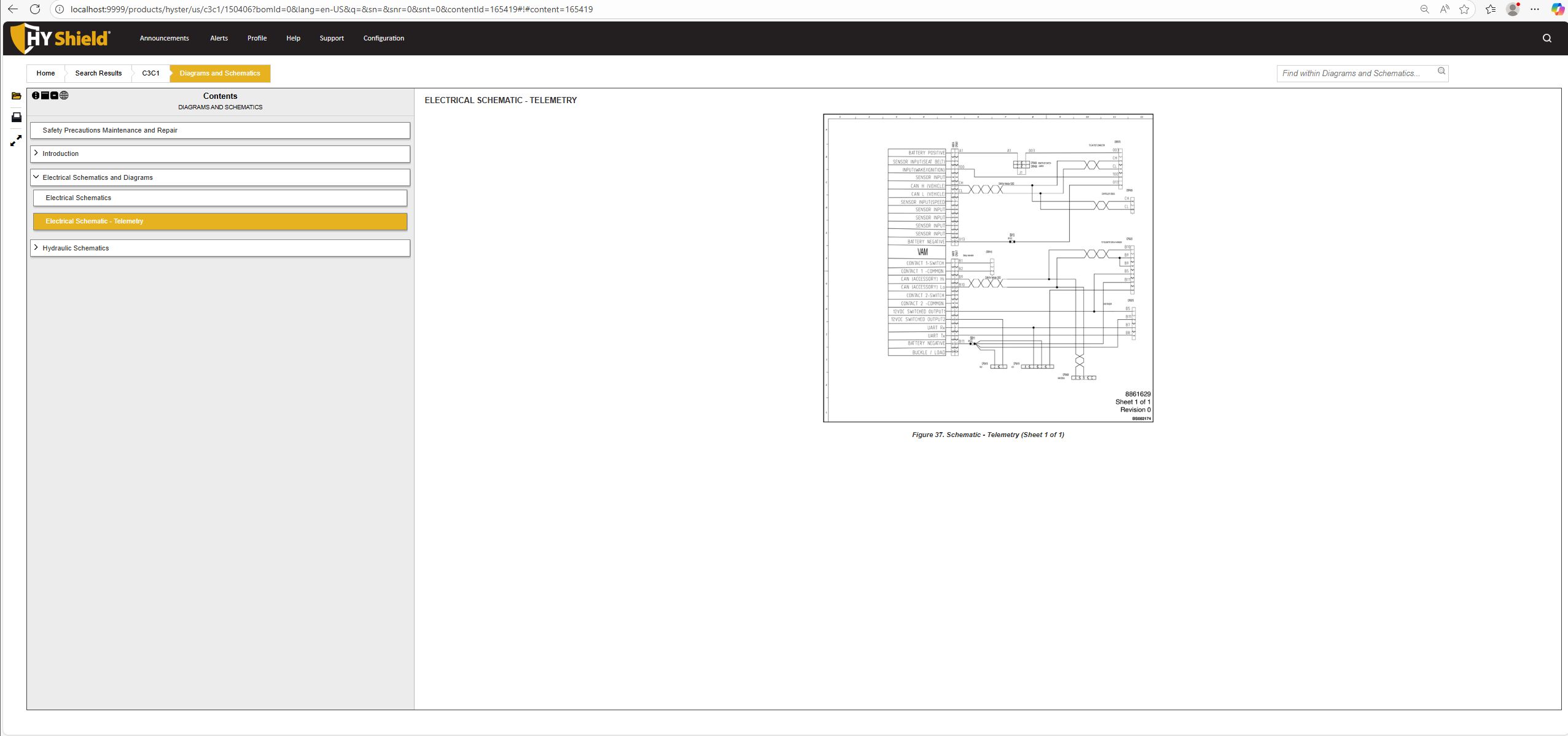 Hyster One Soucre Client 10.2025 Schematic Trouble Shooting Codes 7