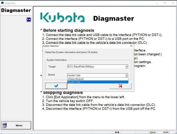 Hyster Yale Diagmaster 23.05.01 Diagnostic Program 5
