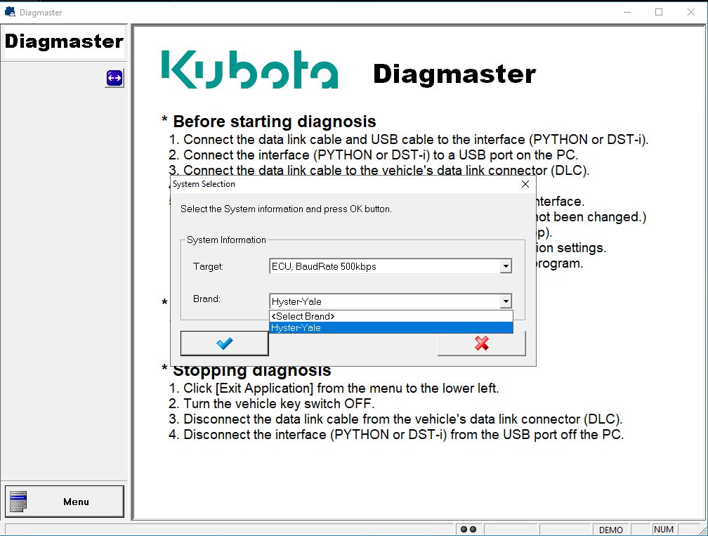 Hyster Yale Diagmaster 23.05.01 Diagnostic Program 5