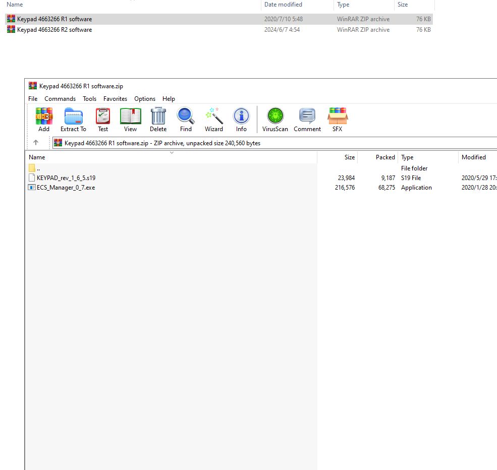 Hyster Yale Forklift HYG ECS Manger 0.7 Keypad R1 R2 Program 3