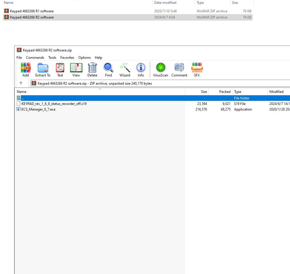 Hyster Yale Forklift HYG ECS Manger 0.7 Keypad R1 R2 Program 4