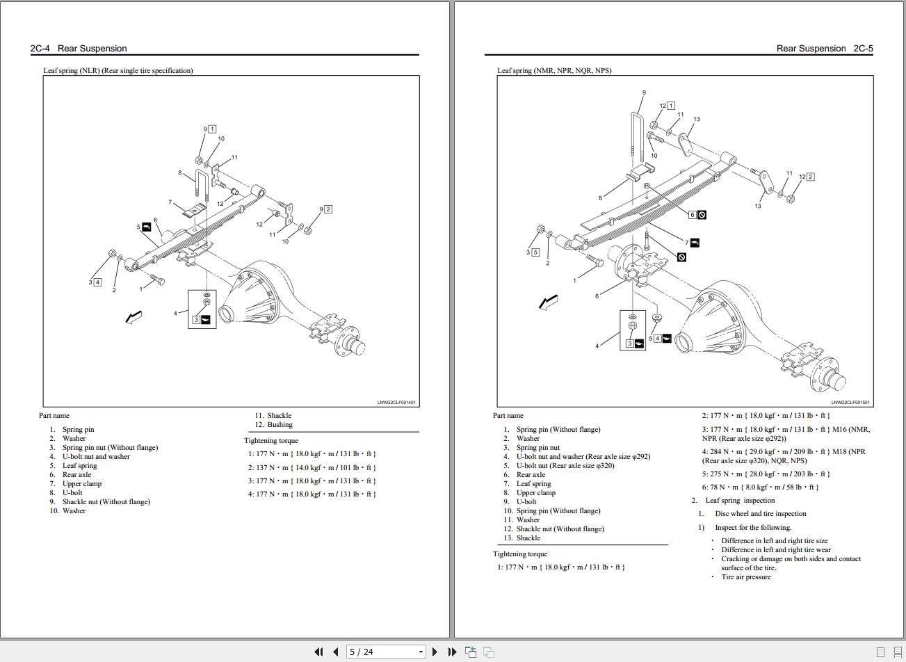 Isuzu Truck ELF Training and Workshop Manual (5)