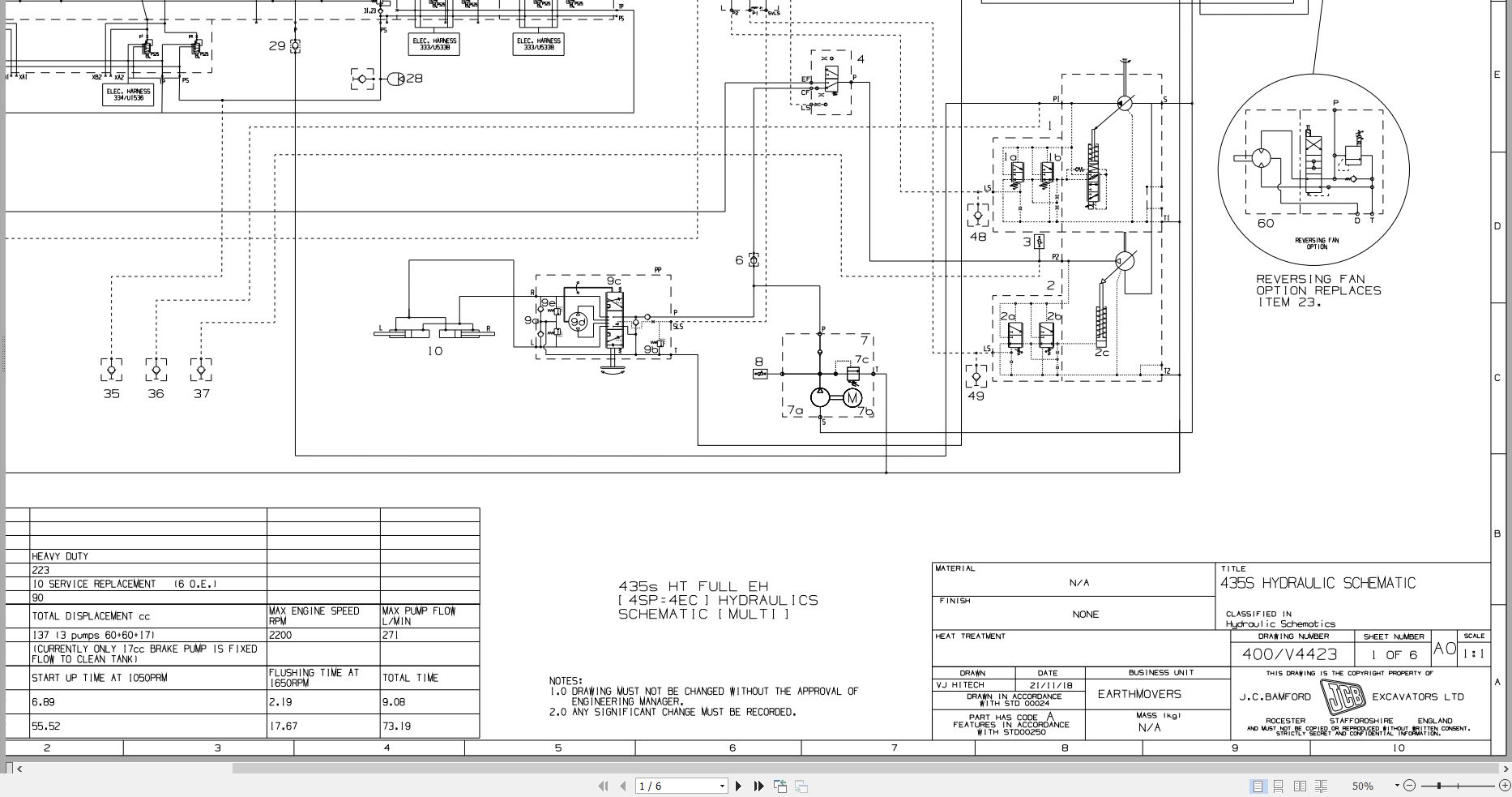 JCB Wheel Loader 435S STV Electrical Hydraulic Schematic 2021 (3)