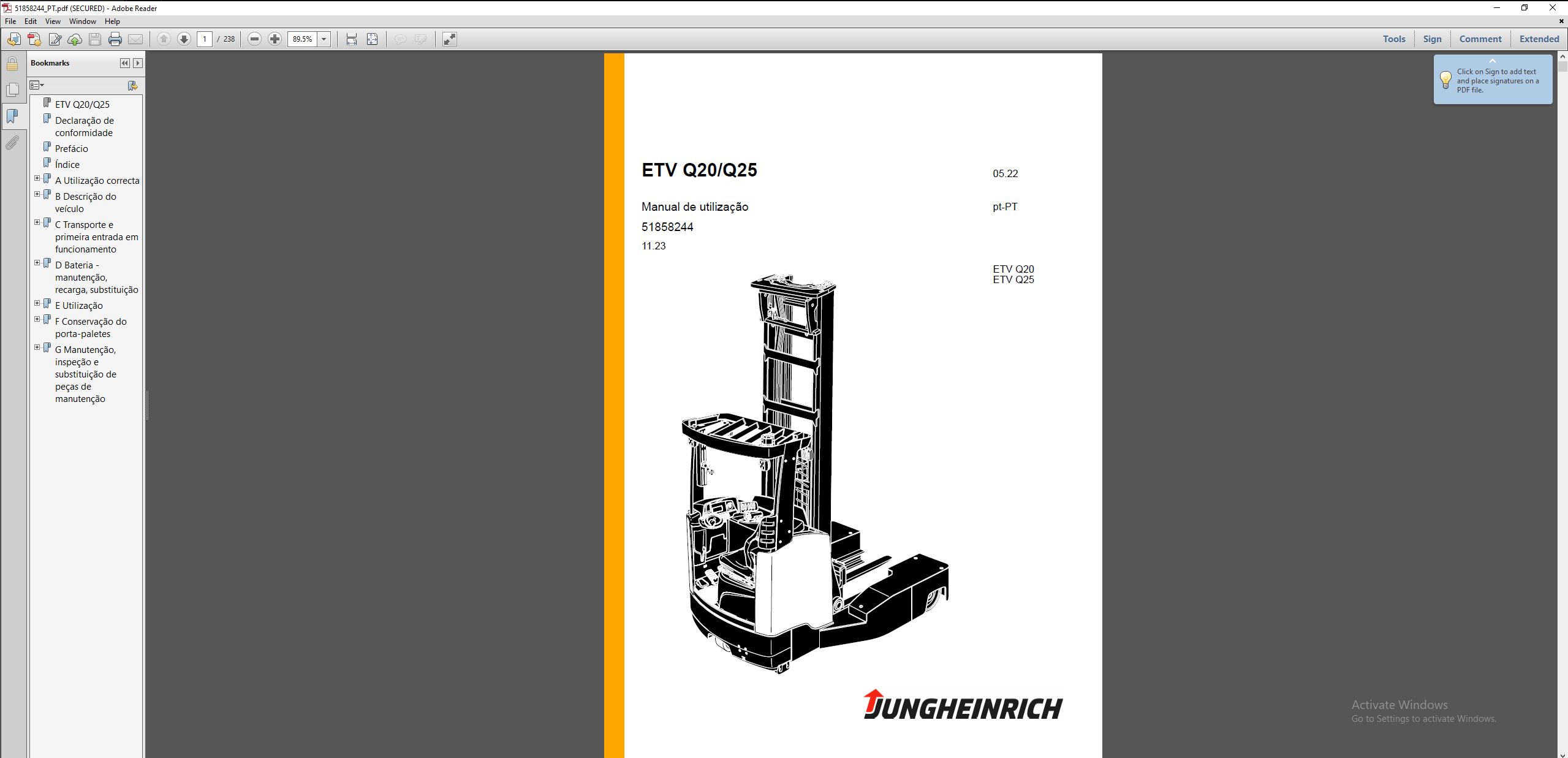 JUNGHEINRICH JETI ForkLift SH v4.37.17 PT17 06.2025 Service Information 4