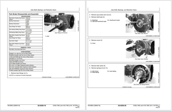 John Deere Backhoe Loader 310Sj 410J Repair Technical Manual Tm10853 (2)