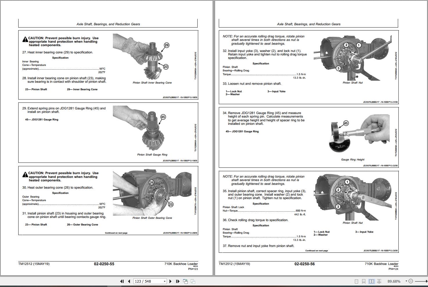 John Deere Backhoe Loader 710K Repair Technical Manual TM12512 (2)