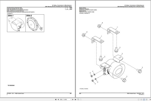 John Deere Crawler Dozer 850J Parts Catalog PC10234 (2)