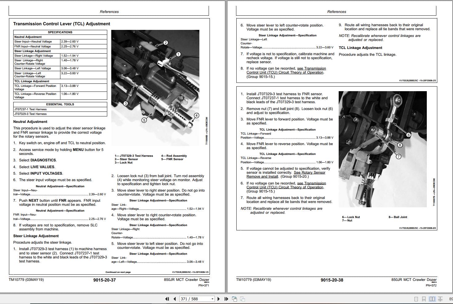 John Deere Crawler Dozer 850JR Operation & Test Technical Manual TM10779 (3)