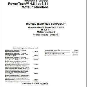 John Deere Engine PowerTeach 4.5L 6.8L Component Technical Manual CTM105 2010 FR (1)
